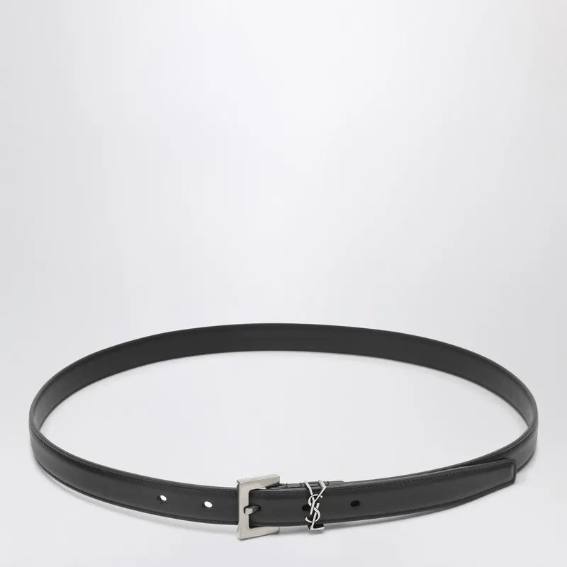 Cassandre Black Leather Belt sold by Wanan Luxury