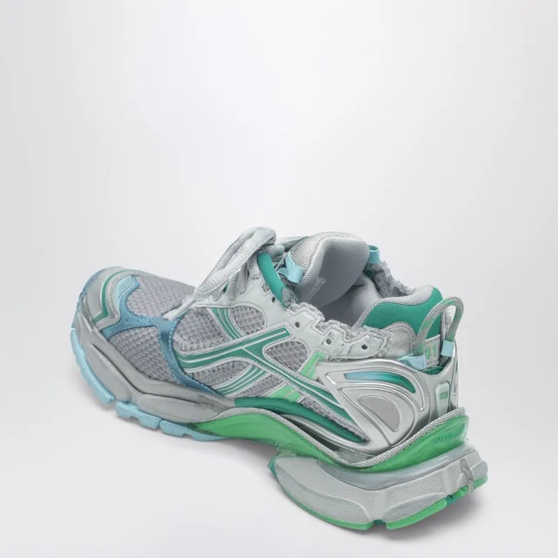 Runner Sneakers In Grey, Green And Blue sold by Wanan Luxury product image thumbnail 2