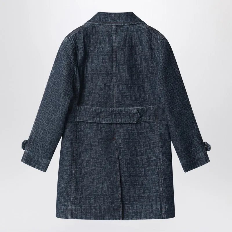Dark Blue Ff Denim Jacket sold by Wanan Luxury product image thumbnail 2