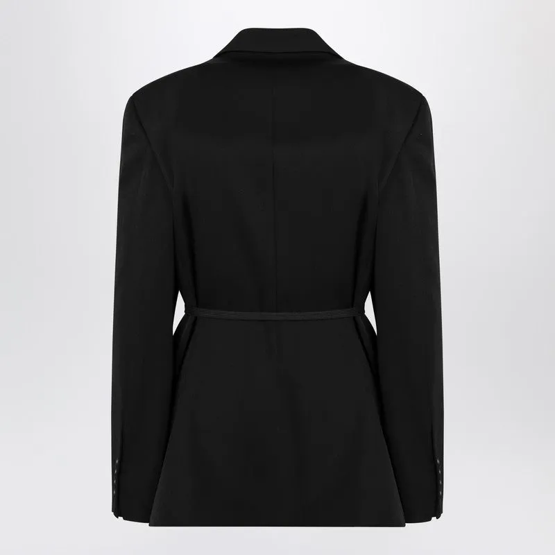 Black Jacket With Side Tie sold by Wanan Luxury product image thumbnail 2