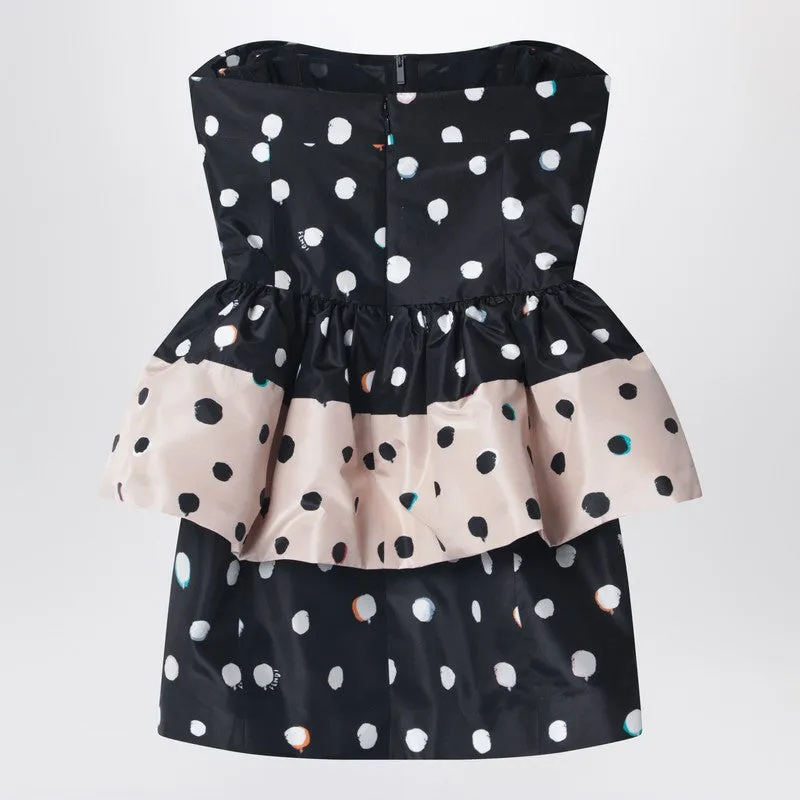 Black Printed Taffeta Dress sold by Wanan Luxury product image thumbnail 2