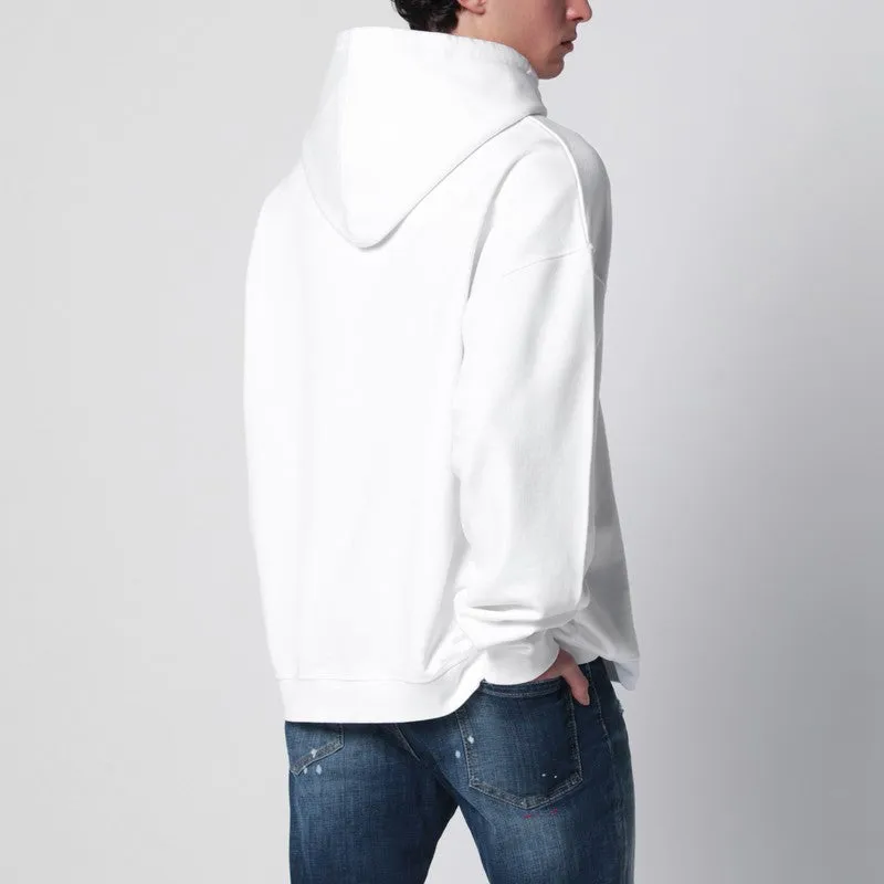 White Relaxed-Fit Sweatshirt With Logo Print sold by Wanan Luxury product image thumbnail 2