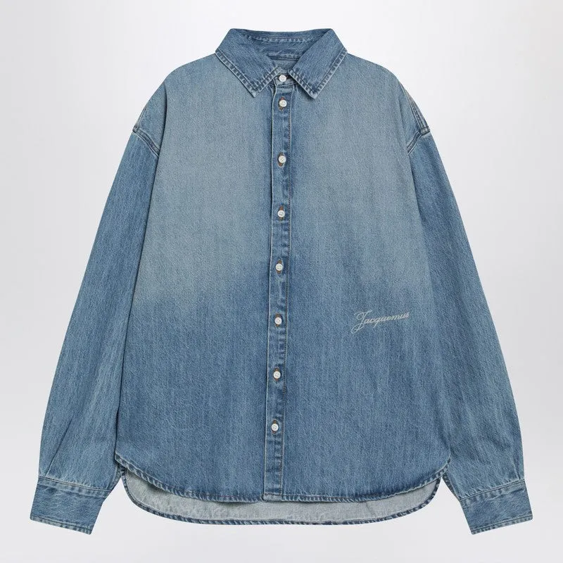 Simon Blue De-Nîmes Denim Shirt sold by Wanan Luxury