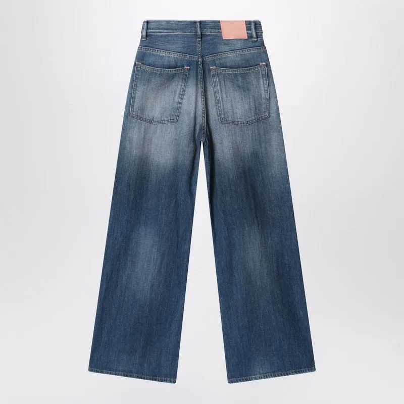 Blue Jeans With A Faded Effect And Splashes sold by Wanan Luxury product image thumbnail 2