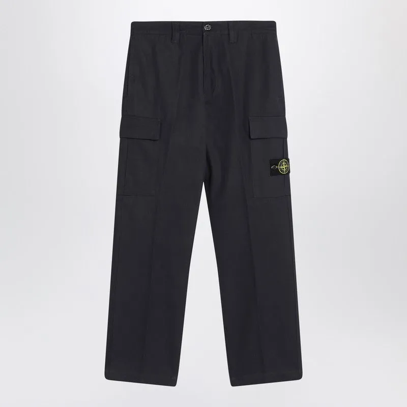 Ink-Coloured Cargo Pants sold by Wanan Luxury