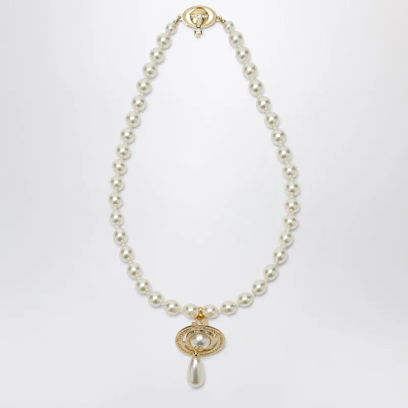 Pearl Choker With Orb Pendant made by Vivienne Westwood