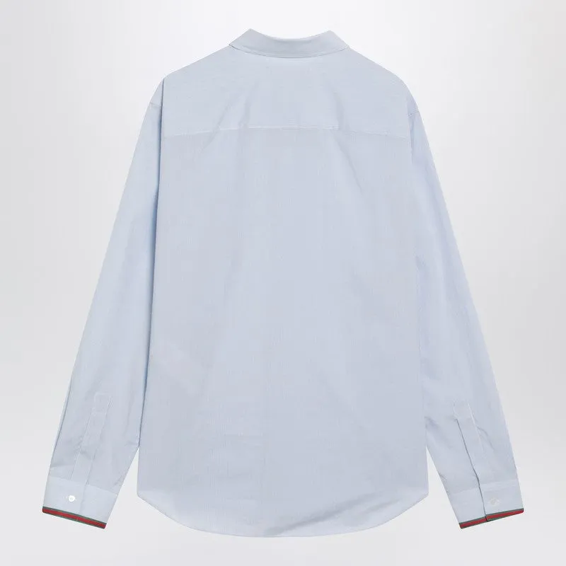 Light Blue Striped Shirt With Web Detail sold by Wanan Luxury product image thumbnail 2