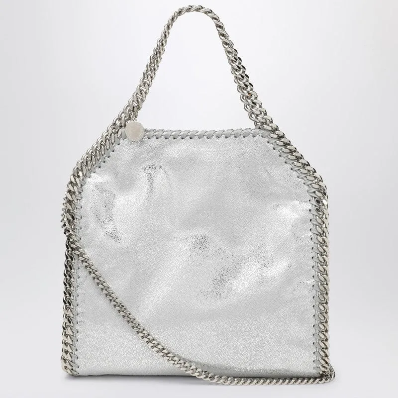 Silver Falabella Mini Tote Bag sold by Wanan Luxury