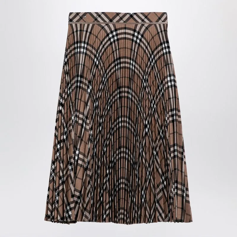 Check Pattern Pleated Skirt sold by Wanan Luxury product image thumbnail 2