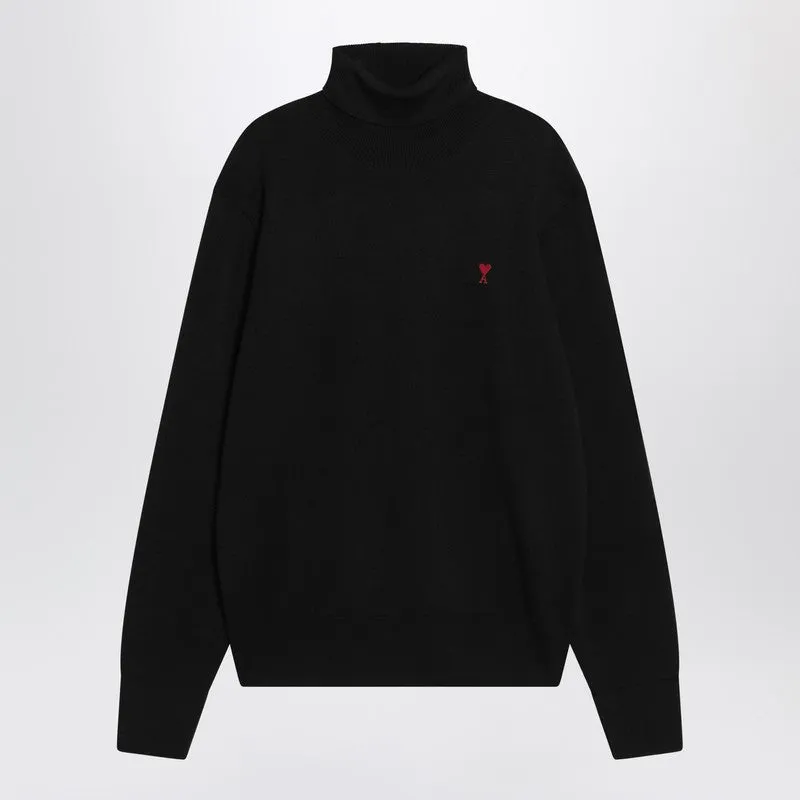 Black Turtleneck Sweater Ami De Coeur made by Ami