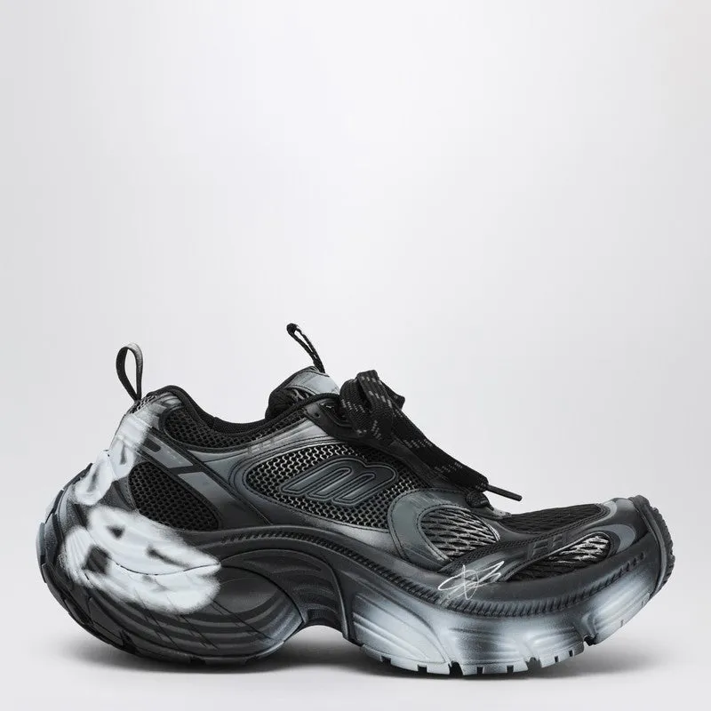 White/Black 6 Xl Sneakers With Spray Details sold by Wanan Luxury