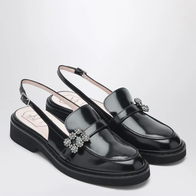 Viv' Rangers Black Slingback Loafers sold by Wanan Luxury