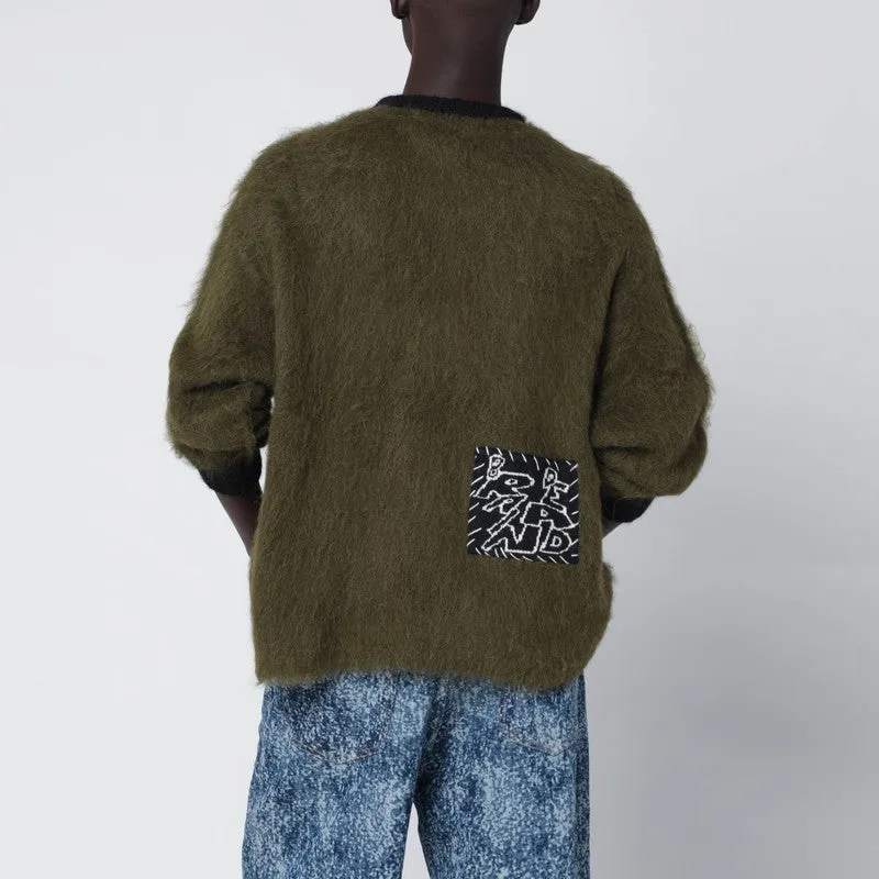 Olive Green Alpaca-Blend Sweater sold by Wanan Luxury product image thumbnail 2