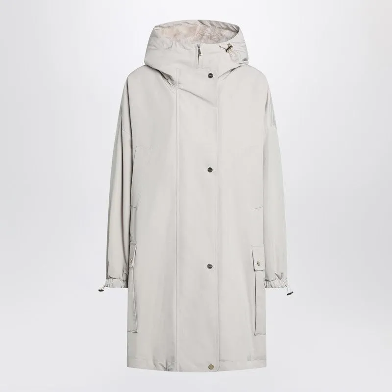 Light Beige Cotton Blend Parka made by MaxMara