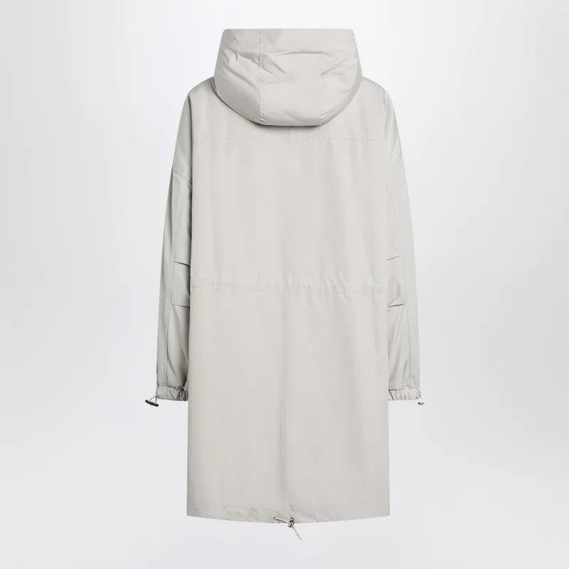 Light Beige Cotton Blend Parka sold by Wanan Luxury product image thumbnail 2