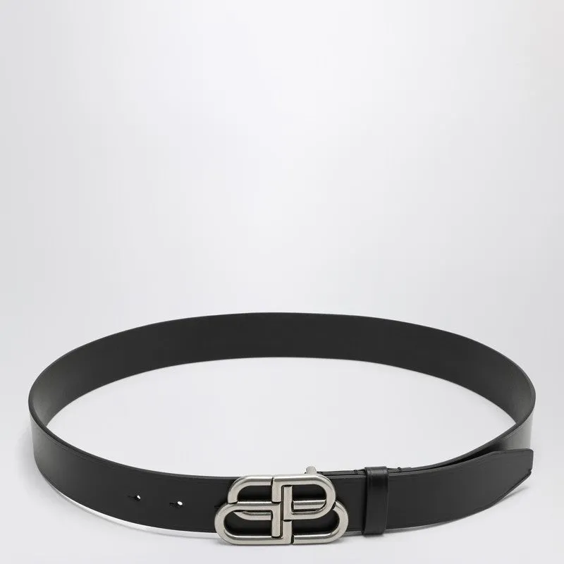 Black Bb Leather Belt sold by Wanan Luxury