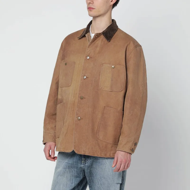Brown Cotton Jacket sold by Wanan Luxury