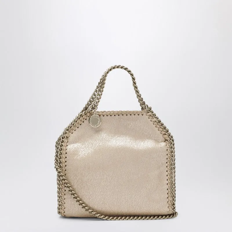Gold Metallic Micro Falabella Tote Bag sold by Wanan Luxury