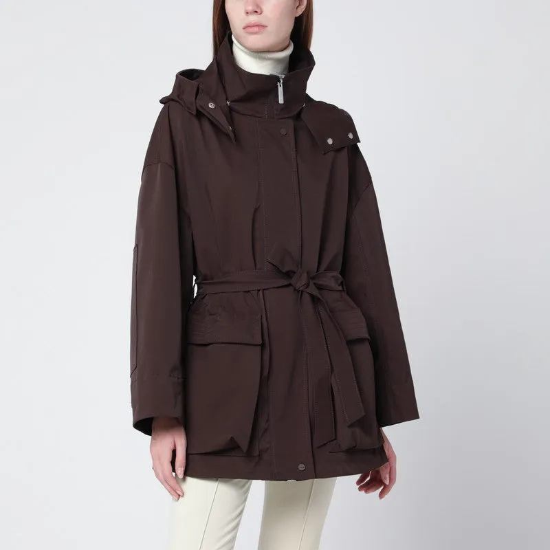 Short Laminar Coffee-Colored Parka sold by Wanan Luxury