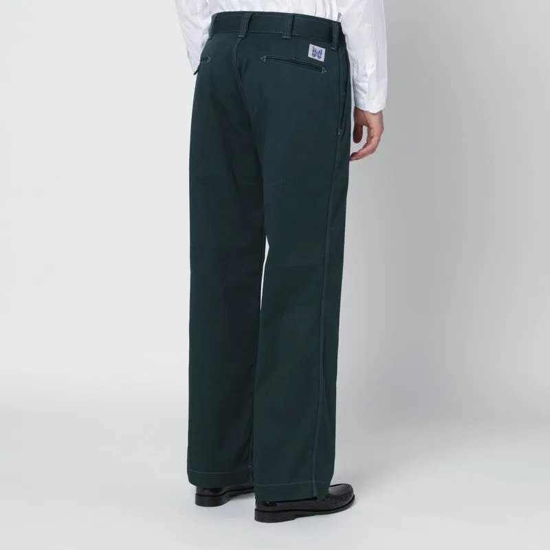 Green Cotton-Blend Trousers sold by Wanan Luxury product image thumbnail 2