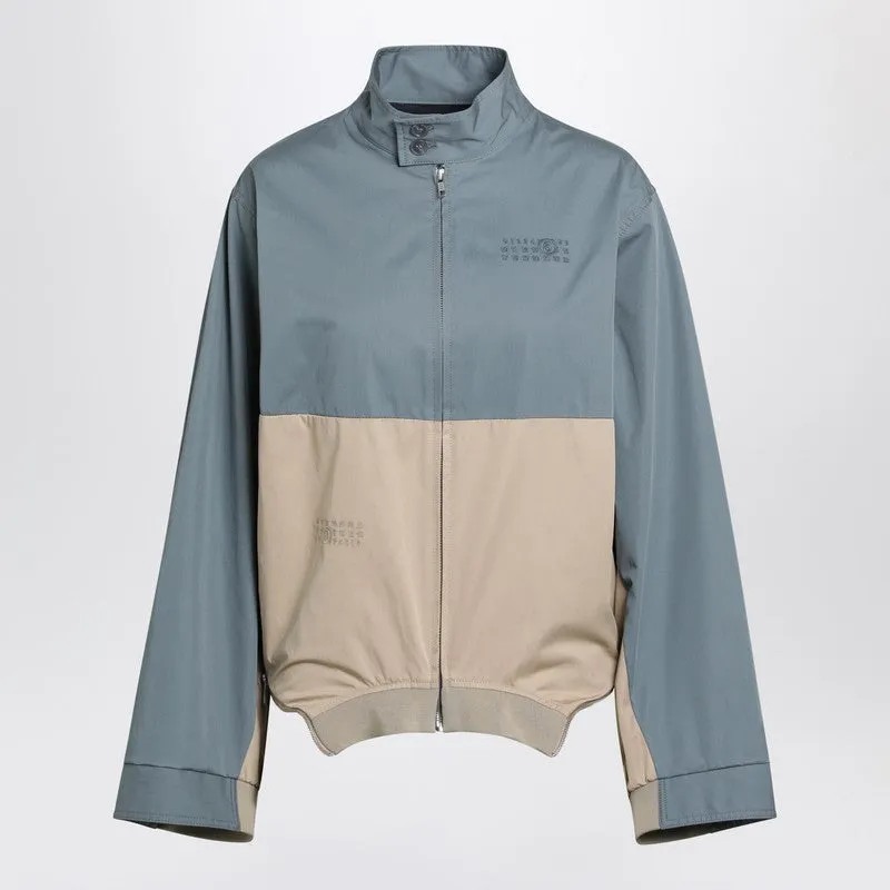 Blue-Grey/Beige Double-Breasted Jacket sold by Wanan Luxury