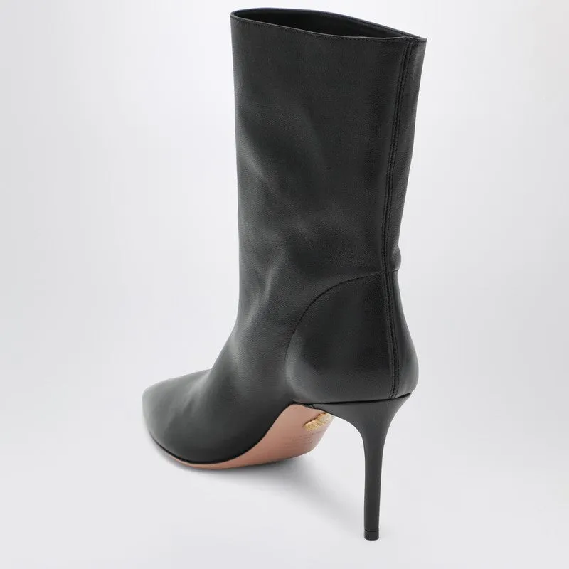 Black Leather Ankle Boot sold by Wanan Luxury product image thumbnail 2