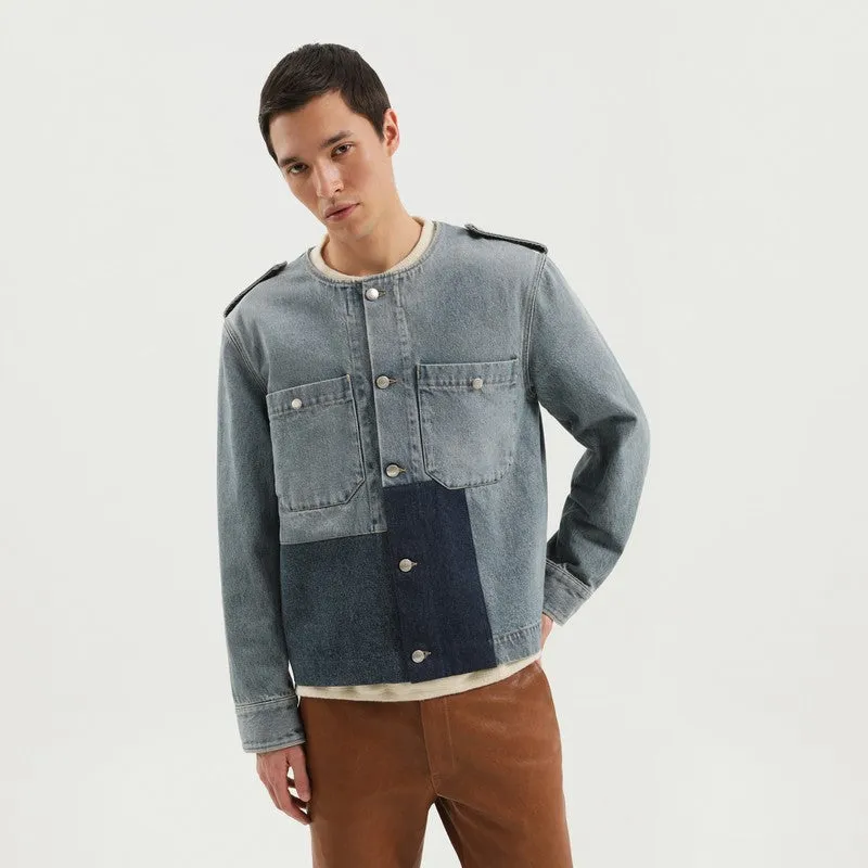 Denim Jacket With Patches sold by Wanan Luxury