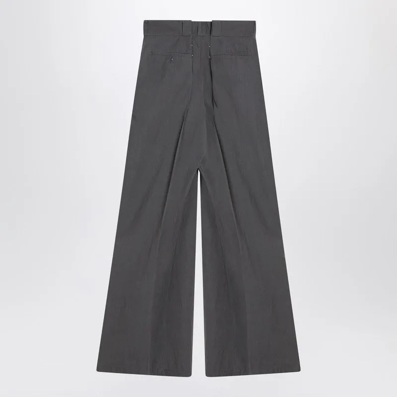 Charcoal Grey Pleated Trousers sold by Wanan Luxury product image thumbnail 2