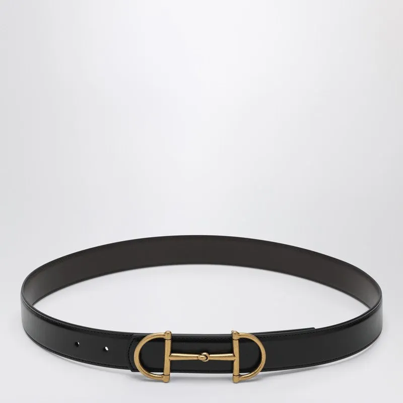 Reversible Leather Belt With Horsebit sold by Wanan Luxury