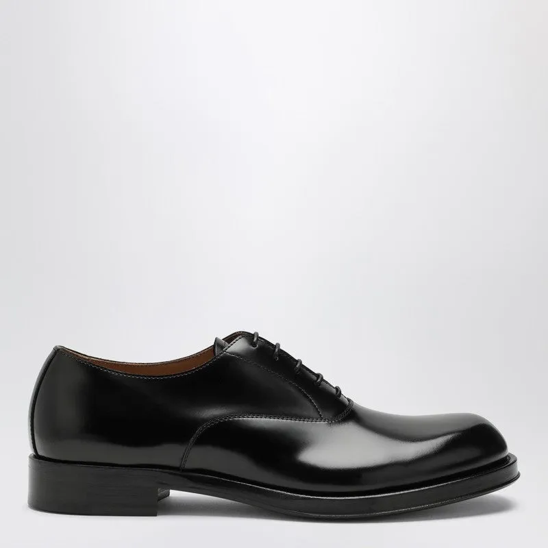 Black Lace-Up Shoes In Leather sold by Wanan Luxury