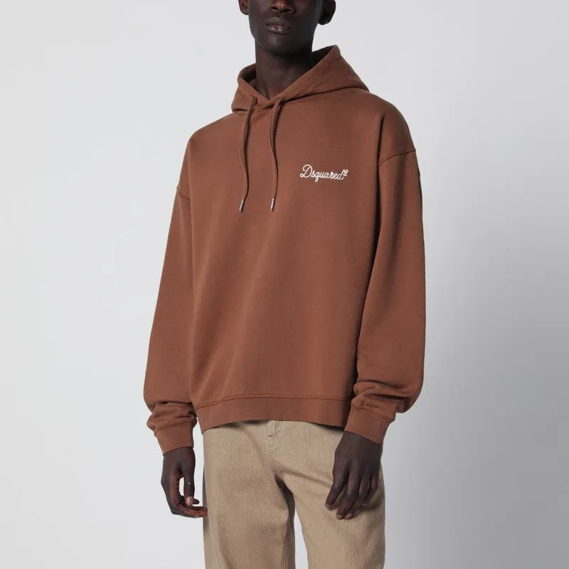 Brown Relaxed-Fit Sweatshirt With Logo sold by Wanan Luxury