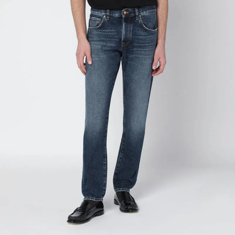 Blue Washed Jeans made by Wanan Luxury