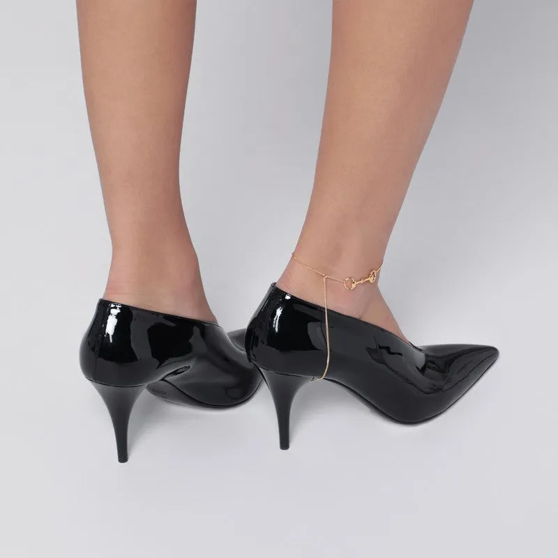 Black Gucci 97 Heeled Mules sold by Wanan Luxury product image thumbnail 2