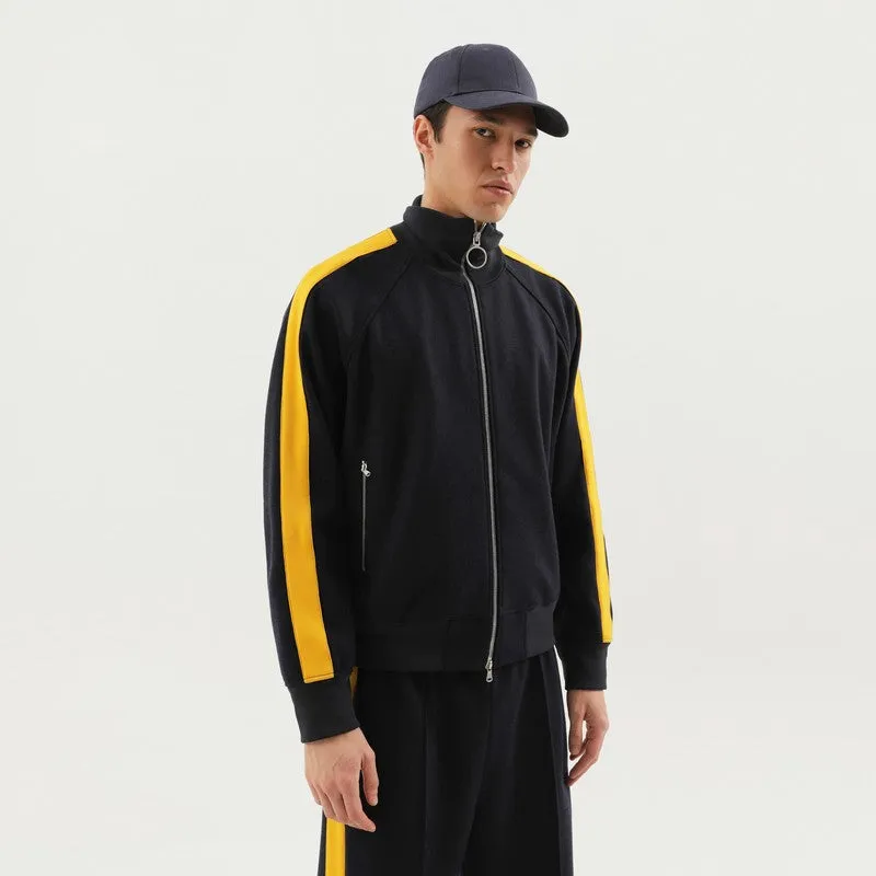 Gray Jacket With Side Stripes made by 1989 Studio