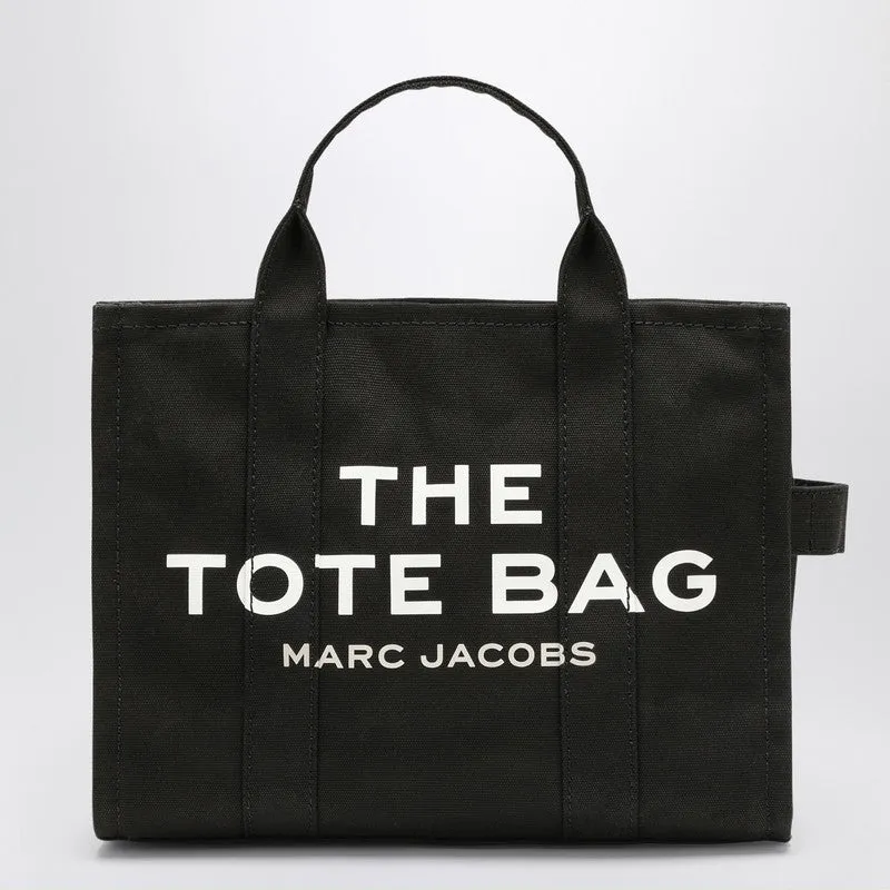 The Medium Tote Bag In Black Canvas sold by Wanan Luxury