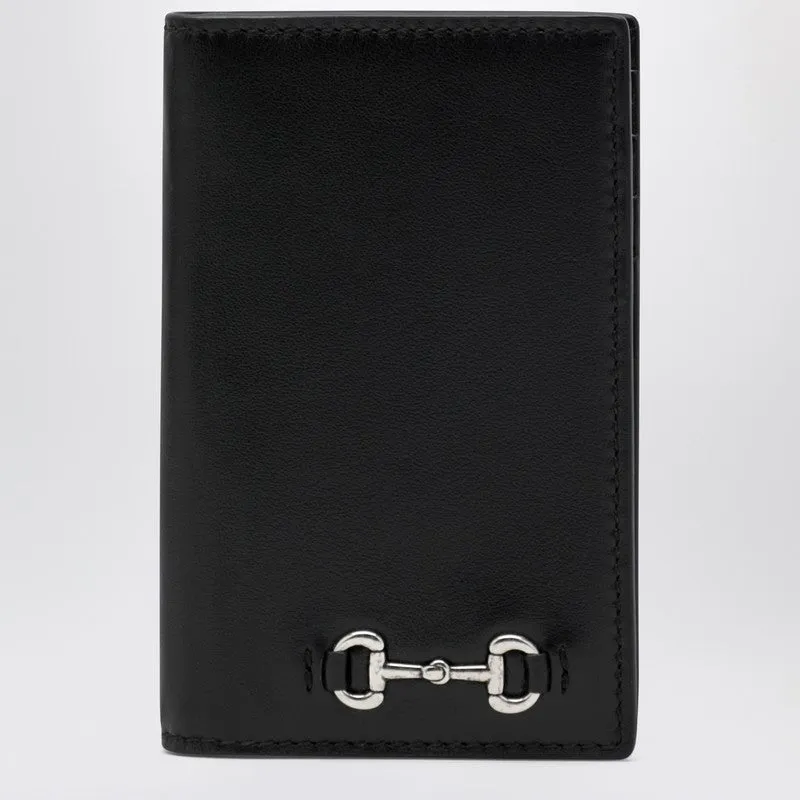 Black Long Cardholder With Horsebit sold by Wanan Luxury