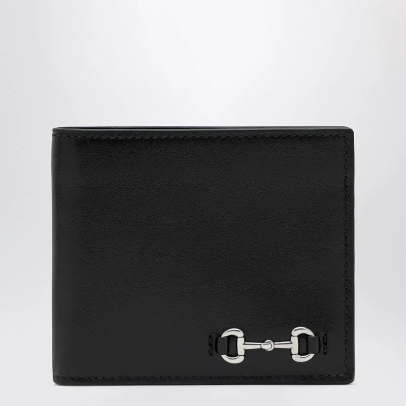 Black Bi-Fold Wallet With Horsebit sold by Wanan Luxury