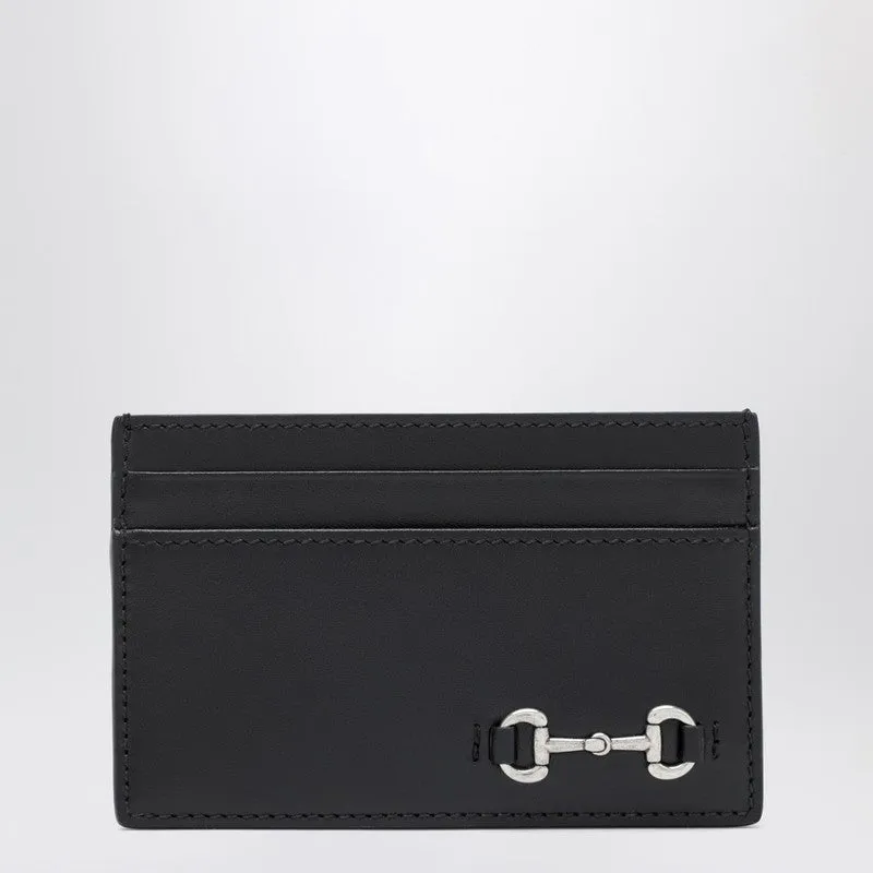 Black Cardholder With Horsebit sold by Wanan Luxury