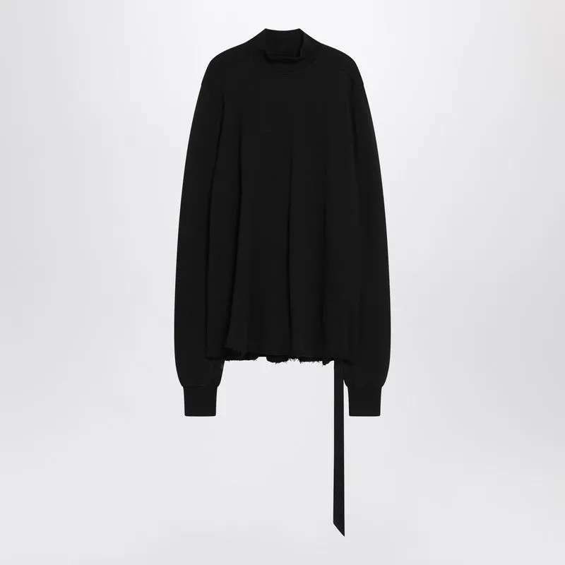 Black Sweatshirt With Open Back made by Rick Owens