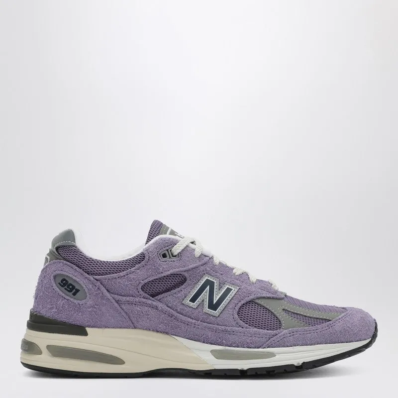 Made In Uk 991v2 Sneakers In Purple made by New Balance