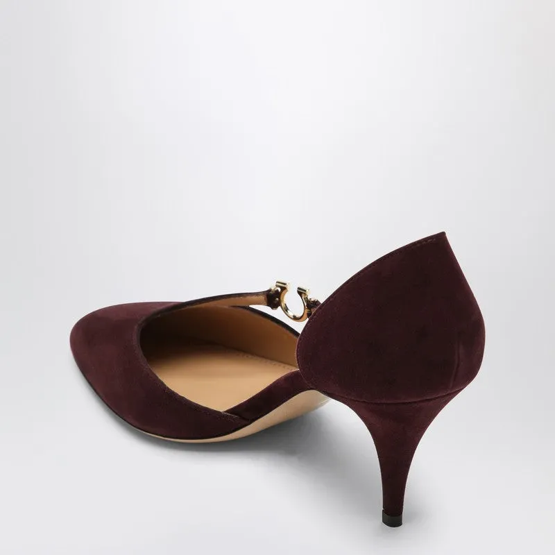 Pumps With Gancini Detail Dark Barolo sold by Wanan Luxury product image thumbnail 2