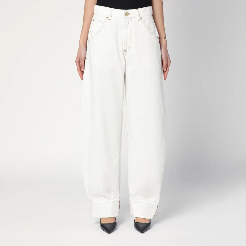 Khris White Balloon Jeans made by DARKPARK