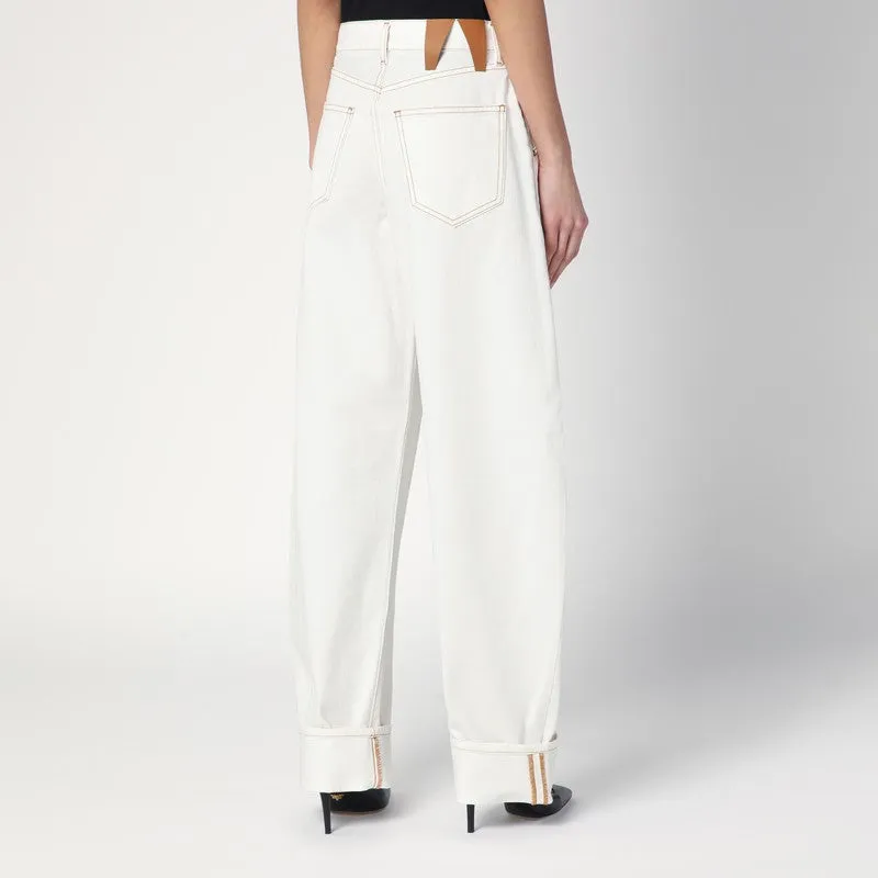 Khris White Balloon Jeans sold by Wanan Luxury product image thumbnail 2