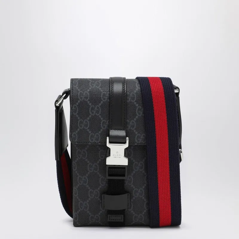 Mini Shoulder Bag In Black Gg Supreme Fabric made by Gucci