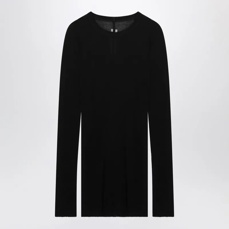 Black Fitted Long-Sleeve T-Shirt sold by Wanan Luxury