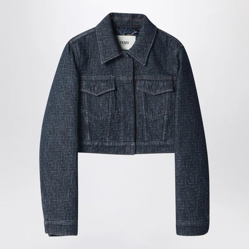 Ff Cropped Denim Jacket sold by Wanan Luxury