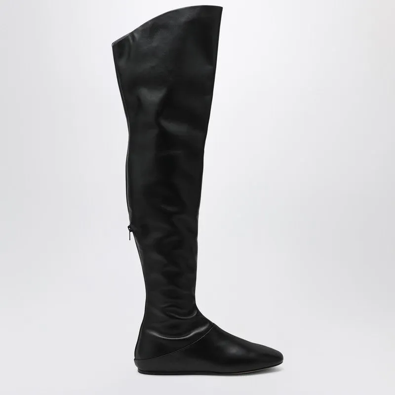 Black Tall Luna Boots made by Le Monde Beryl