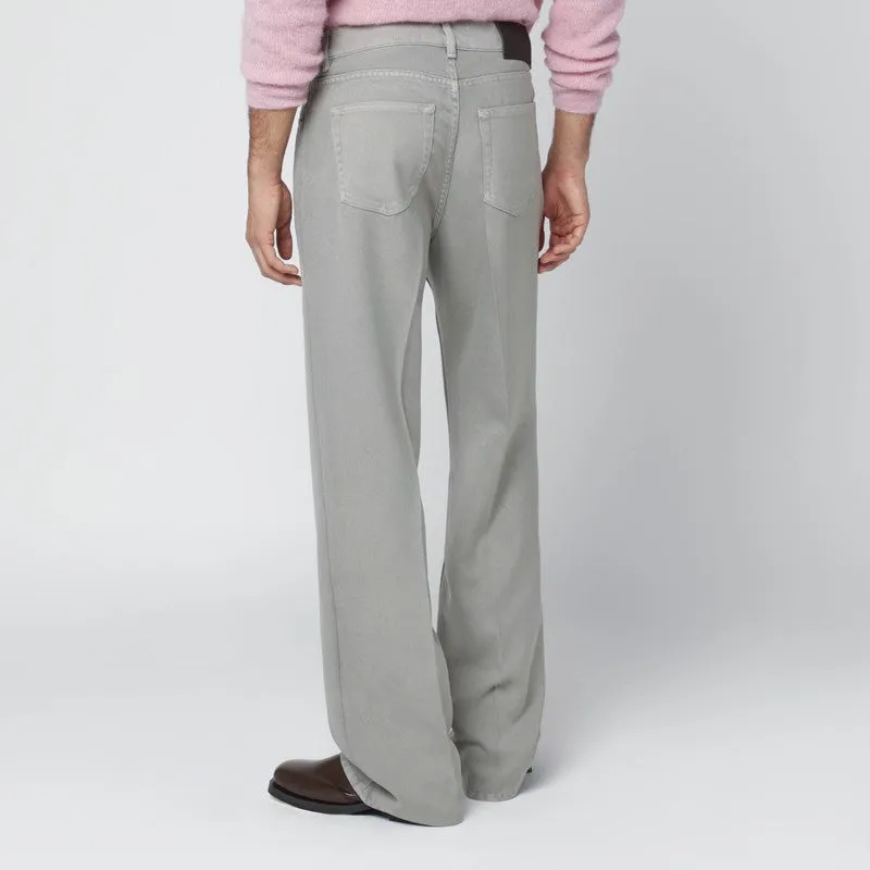 Light Grey Trousers In Japanese Polyester sold by Wanan Luxury product image thumbnail 2