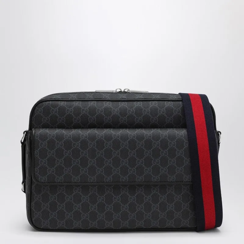 Black Gg Supreme Fabric Shoulder Bag sold by Wanan Luxury