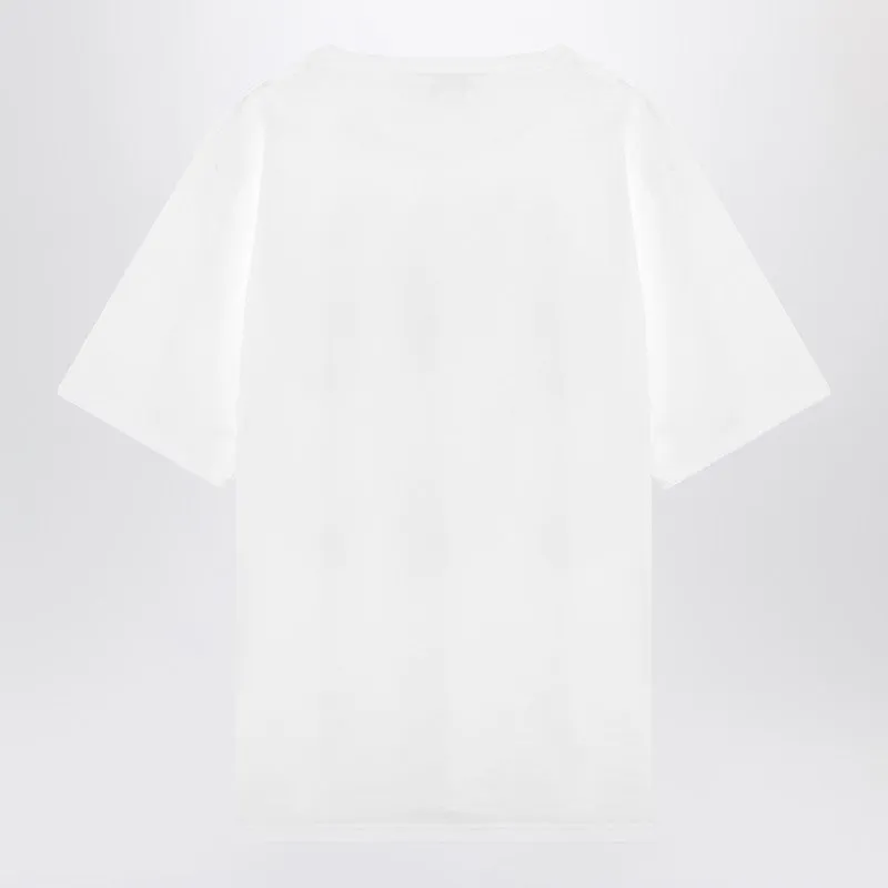 White Cotton T-Shirt sold by Wanan Luxury product image thumbnail 2